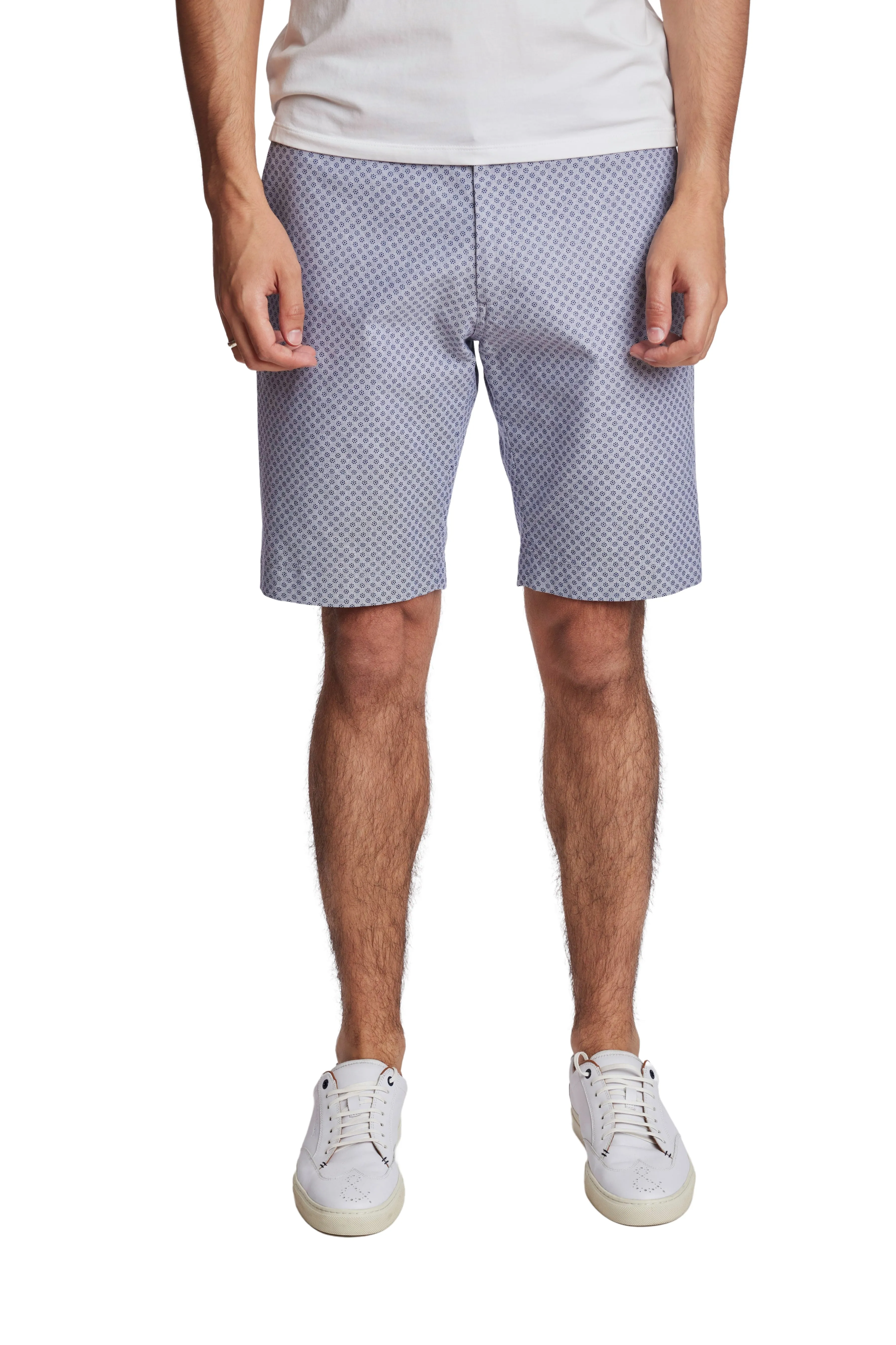 Chic Comfort Fan gear Felix Shorts - slim - Blue Navy Flower