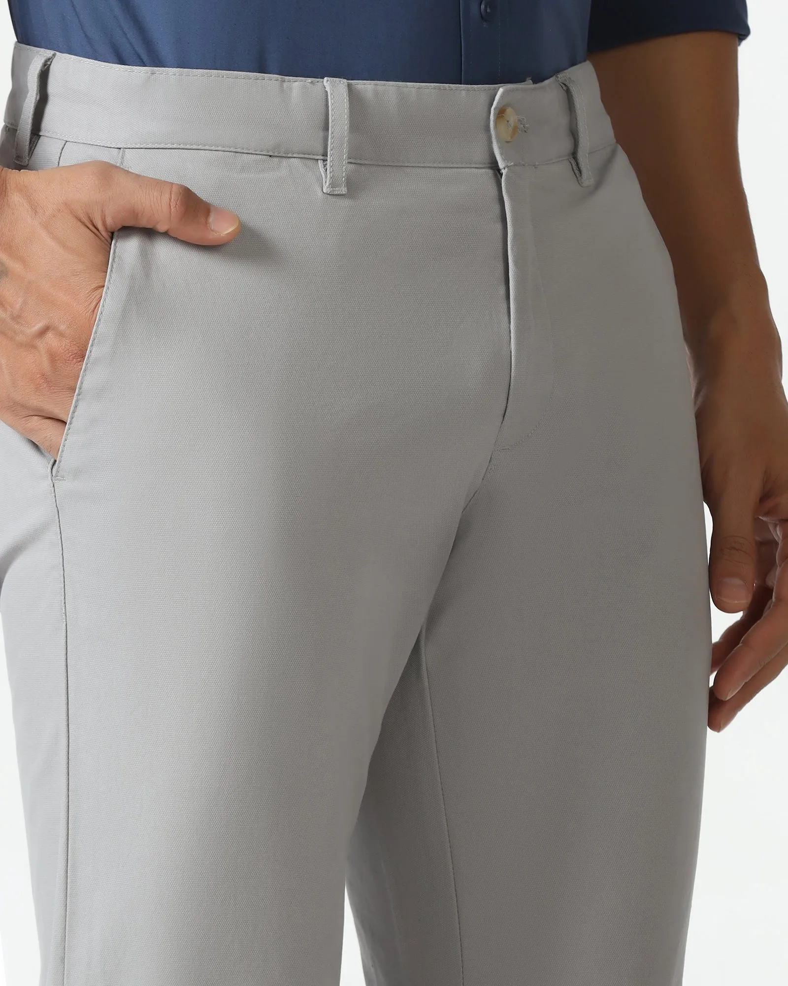 Light Grey Textured Khakis - Kary UVProtectionCoating Anti Snag Threading