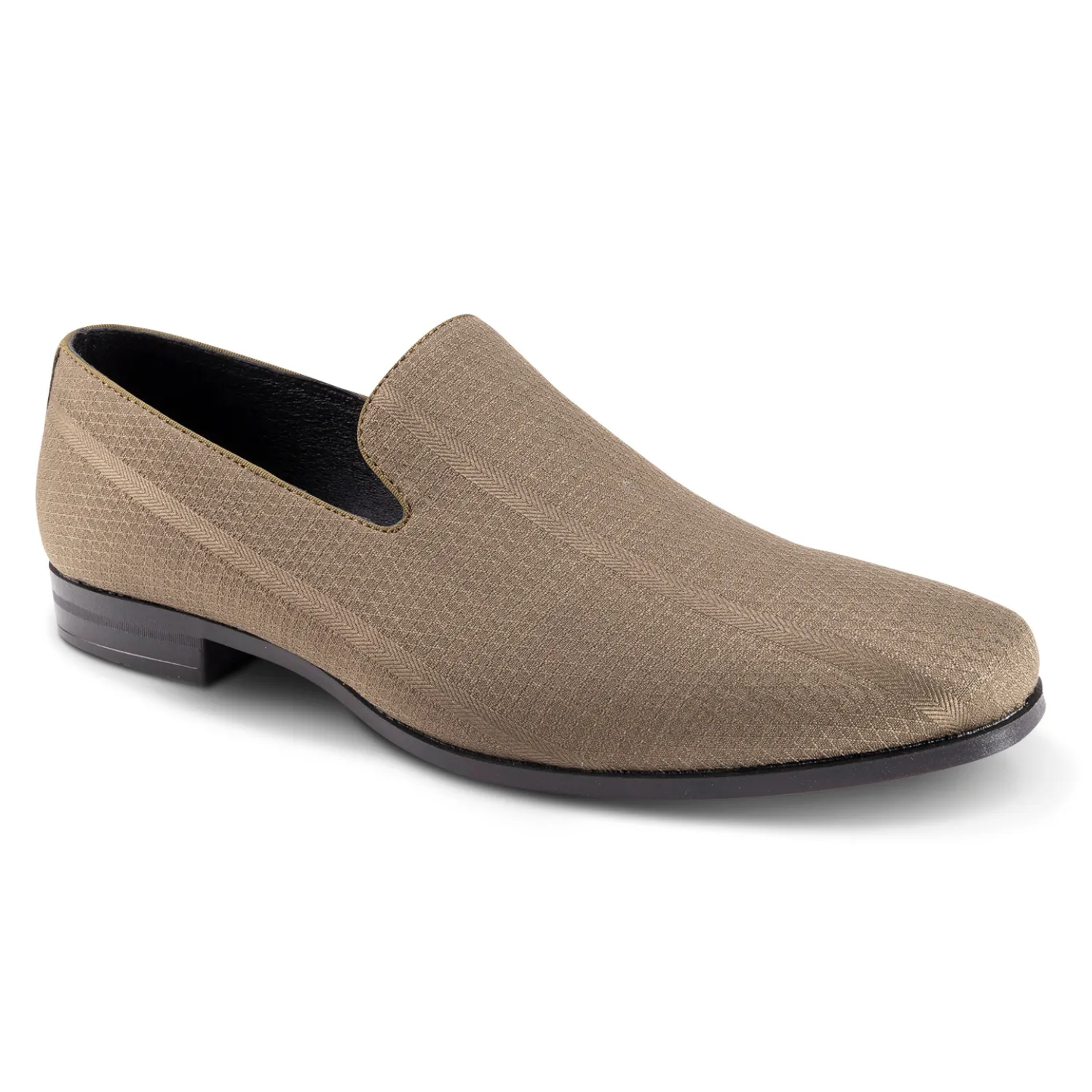 Streetwear Look Fresh Dash Striated Collection: Montique Olive Loafer Fashion Shoes S2375