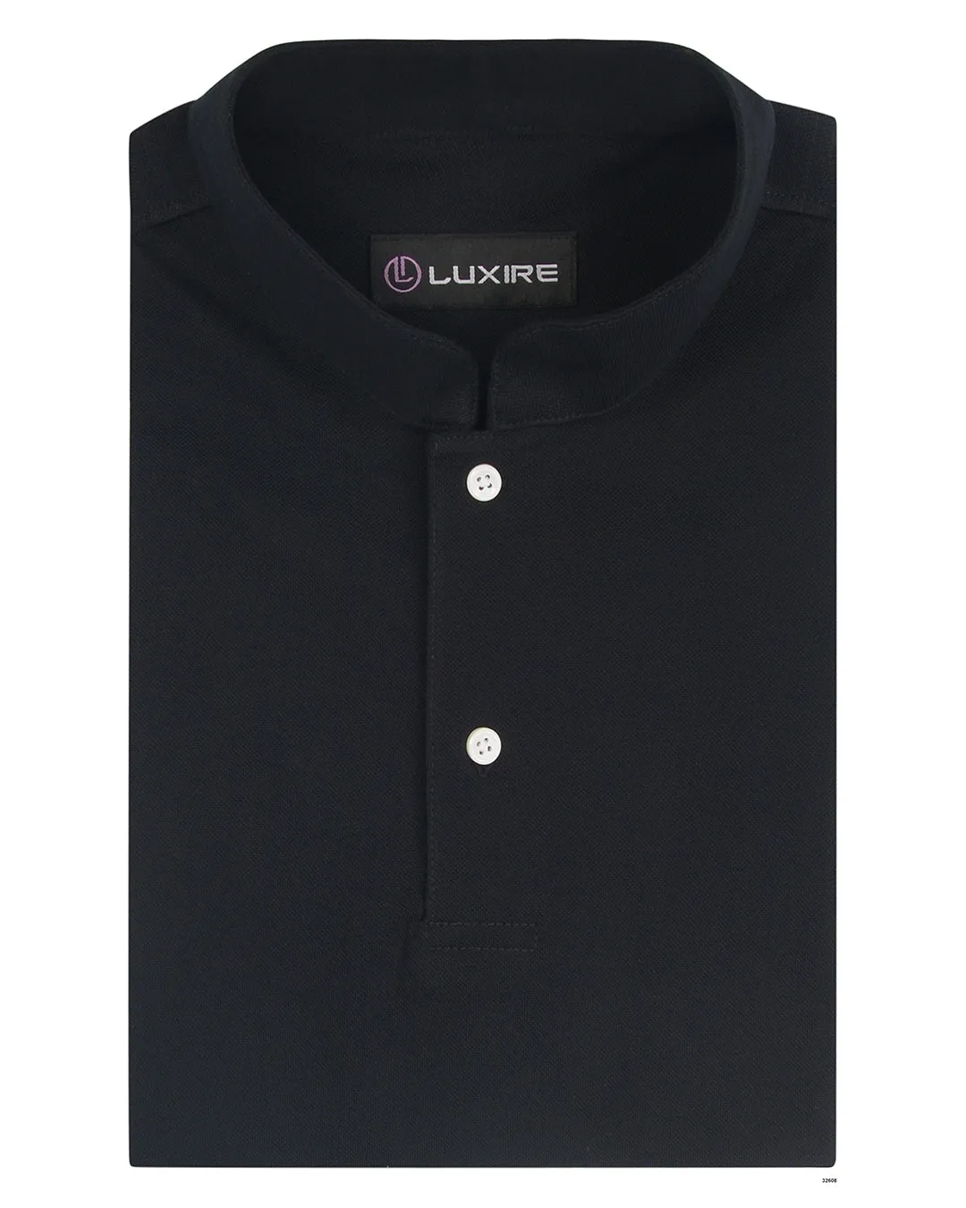 Club Attire Timeless Layers Metal Black Polo T-shirt