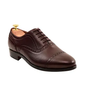 Captoe Oxford Semi Brogue Burgundy Cactus Cool Picnic Easy