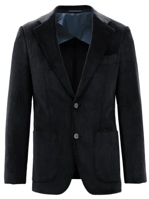 Genoa Buggy Black Corduroy Sports Jacket Weatherproof Zipper