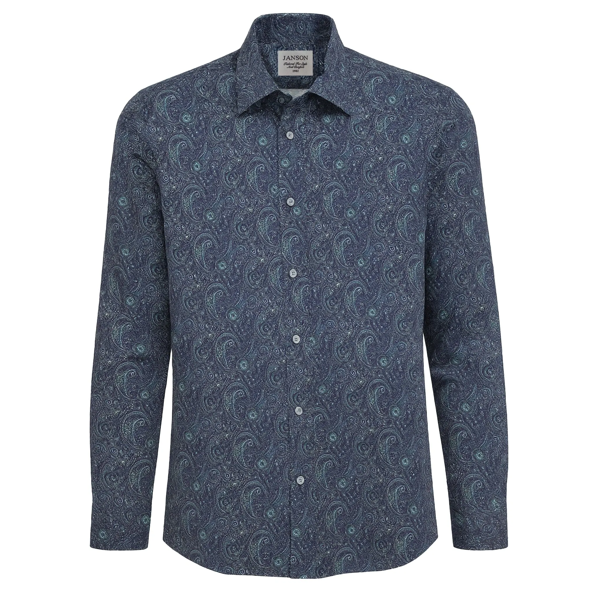 Date night Janson Sport Shirt-100% Cotton Satin Finish, European Made