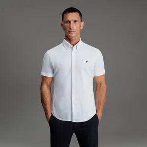 Neutral Colors Stretch Oxford Short Sleeve Shirt