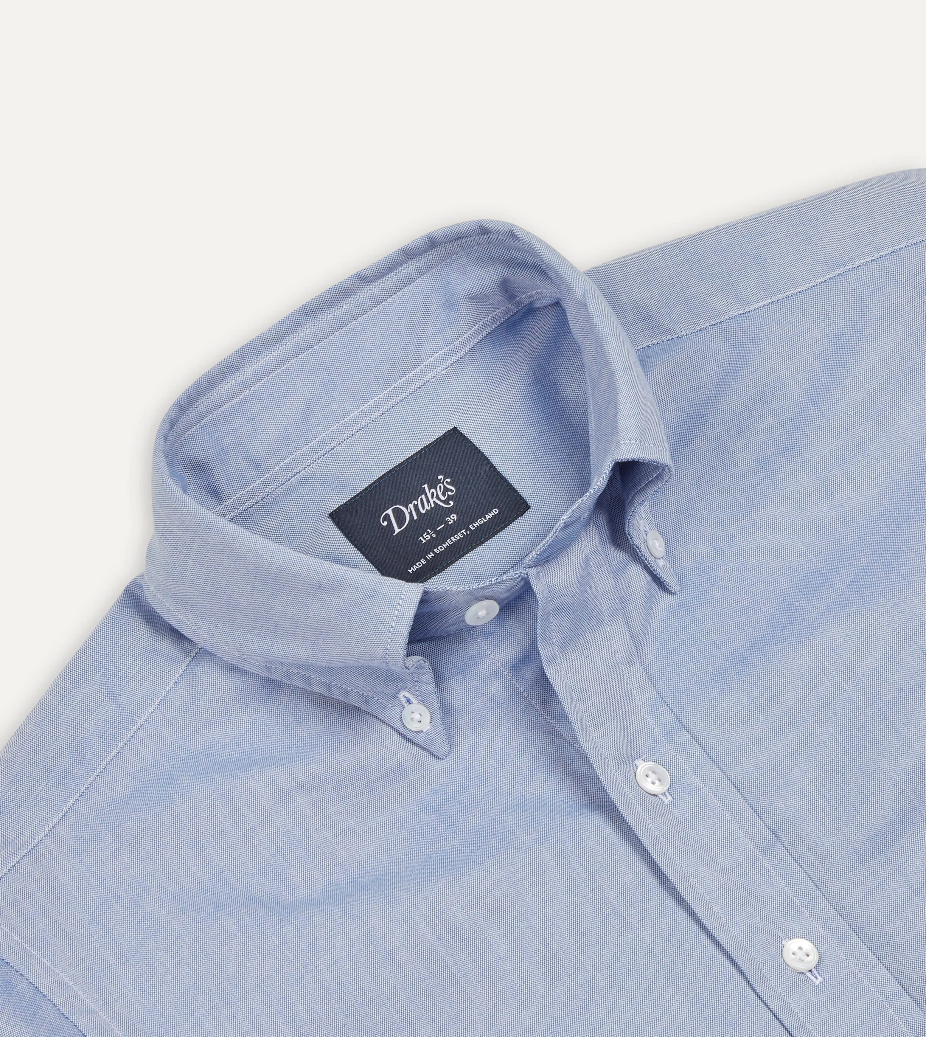 Casual Friday Navy Pinpoint Oxford Cotton Cloth Button-Down Shirt