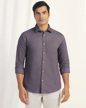quick dry Cultural Inspired Casual Purple Textured Shirt - Caty