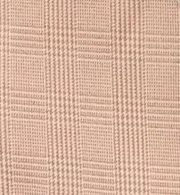 AVANTI UOMO MONOTONE GLEN CHECK ROUND WHITE COLLAR & CUFF DN131M CORAL Soft Collar Design