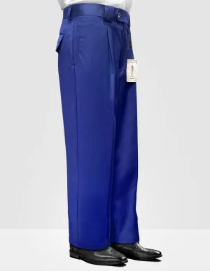 ROYAL BLUE WIDE LEG DRESS PANTS Perfect Design
