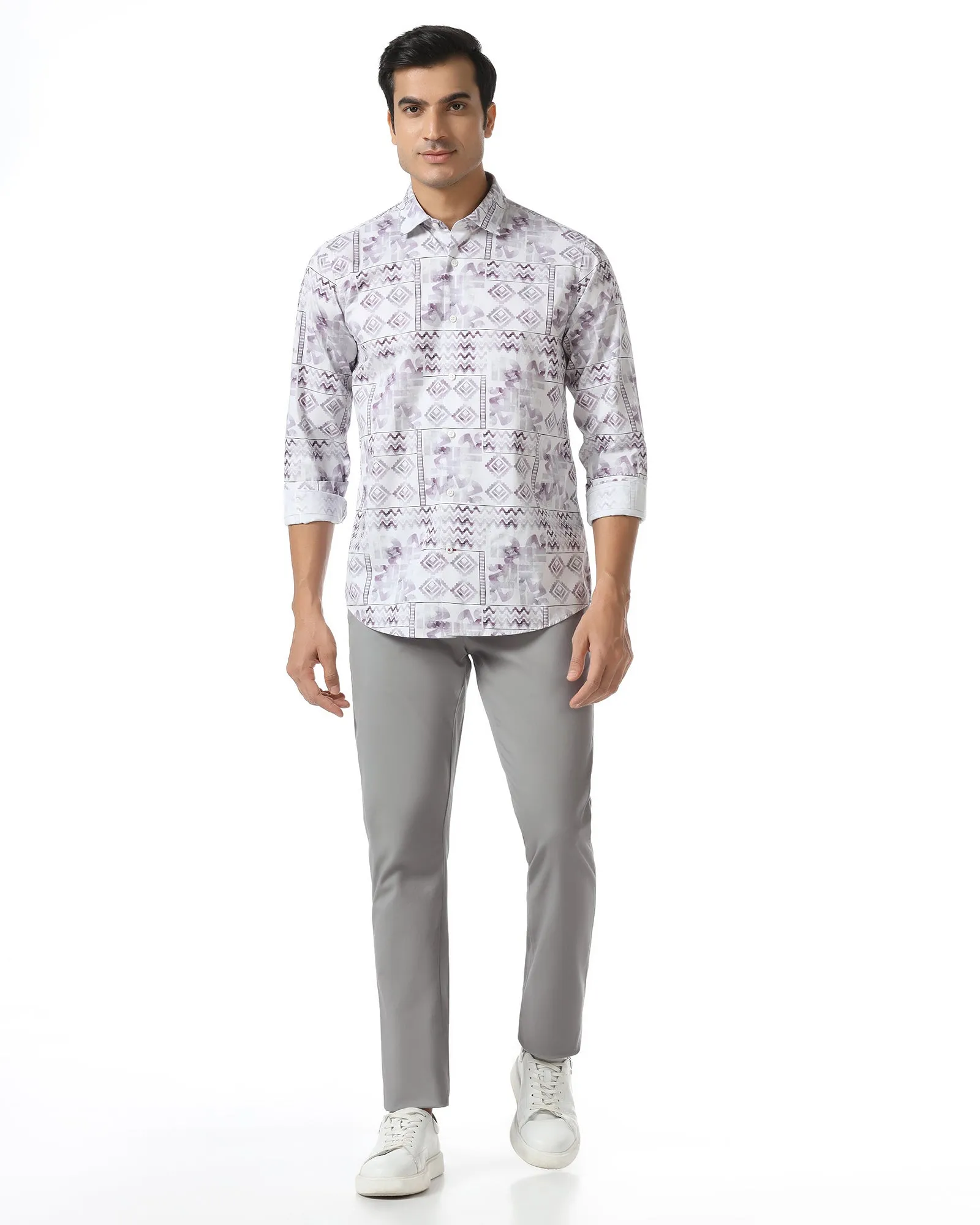 Grey Solid Khakis - Mario HighWaistSupport