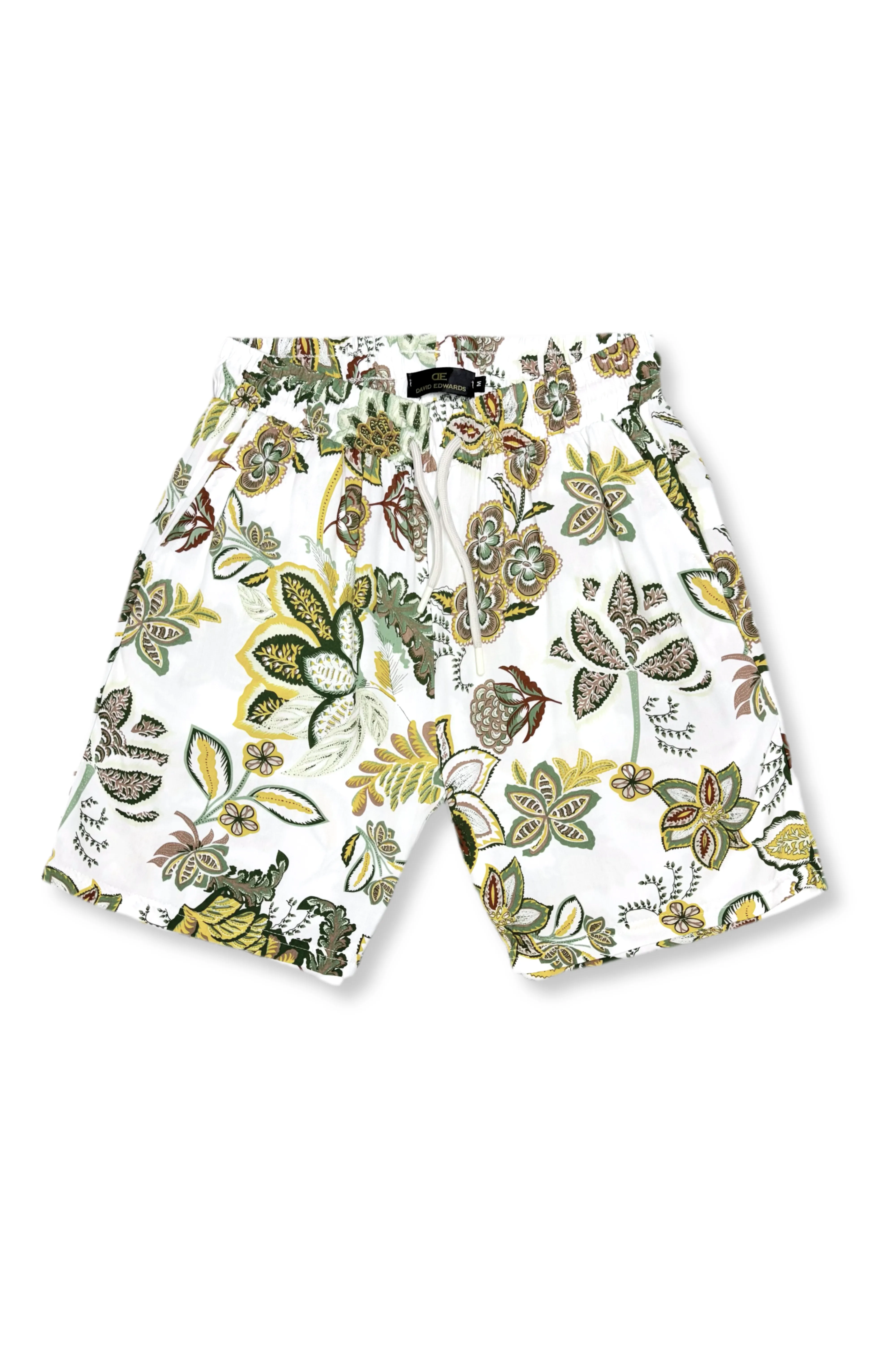 Darland Tropical Drawstring Shorts Easy Breezy Evening Wear