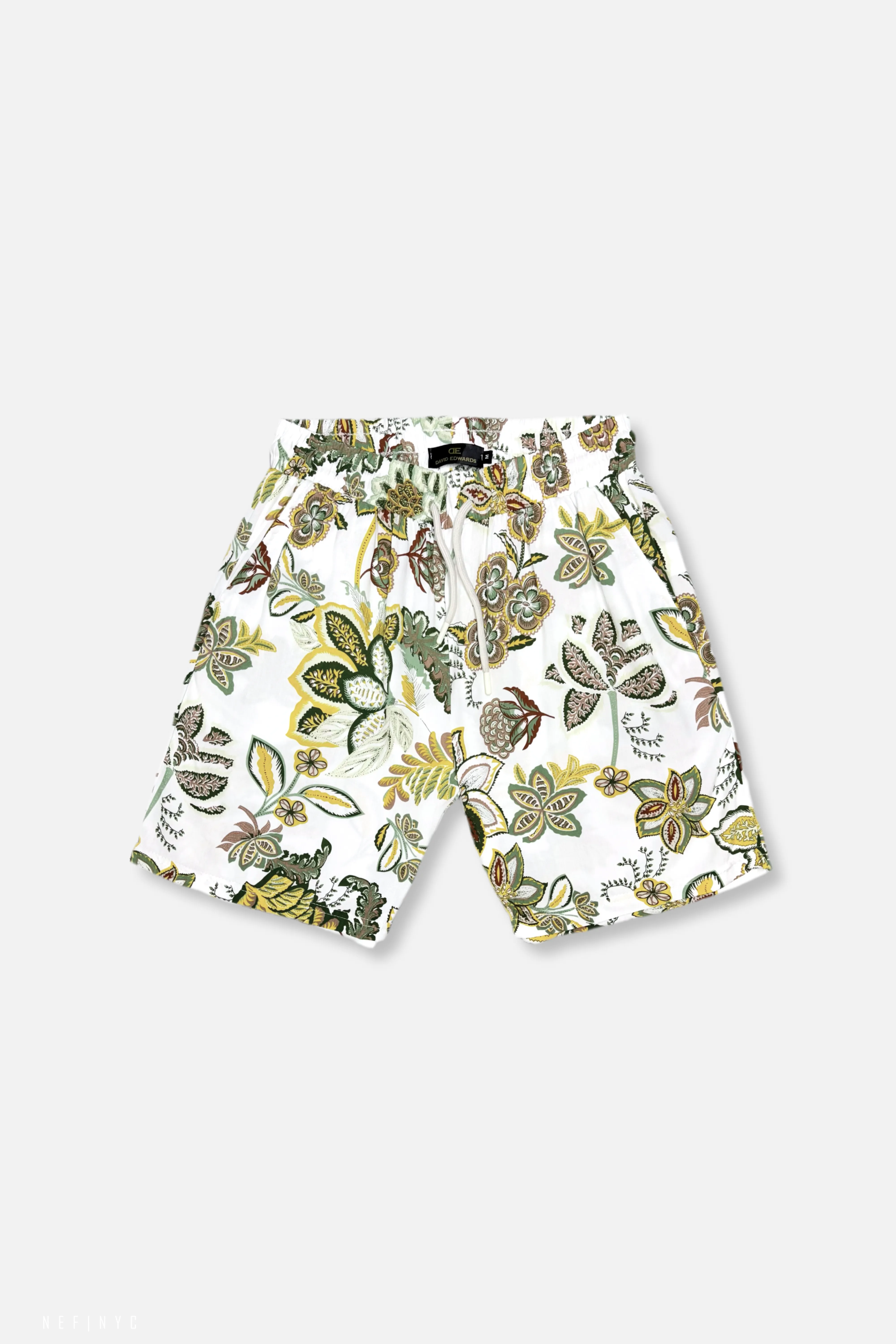 Darland Tropical Drawstring Shorts Sweat Wicking Fabric Ventilated Back Panels