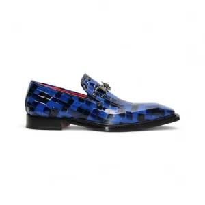 Emilio Franco Couture "Narciso" Navy Combo Shoes Moisture Wicking Fabric