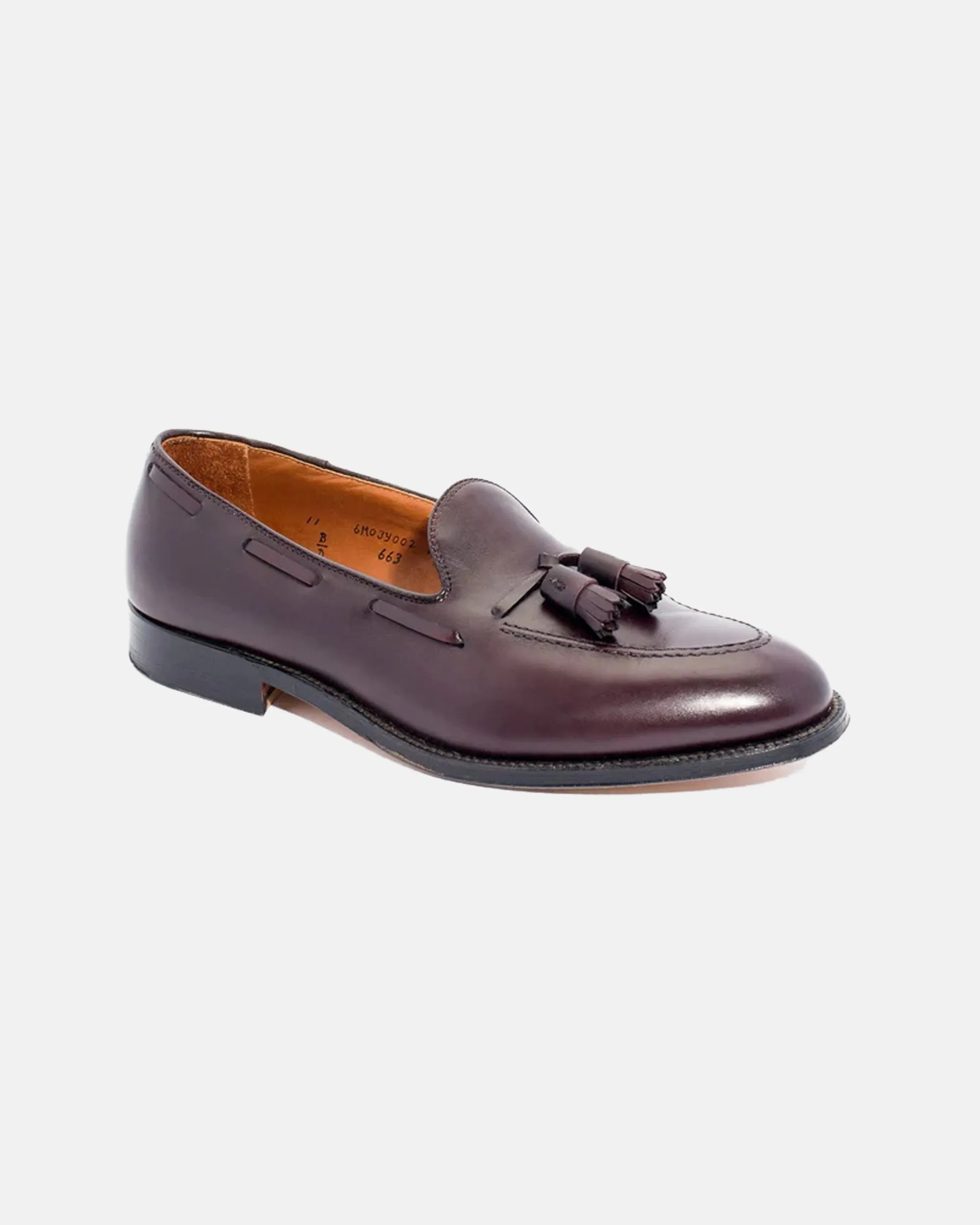 Made-in-America Burgundy Calfskin Tassel Loafer Active Day Ultra Light Cushioning