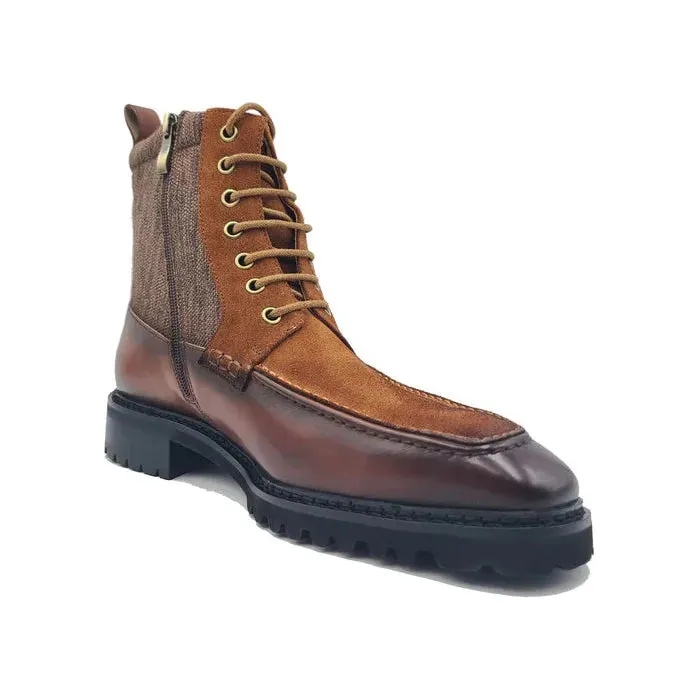 Outdoor Explorer Carrucci Brown Burnished Calfskin & Suede Slip-On Boot