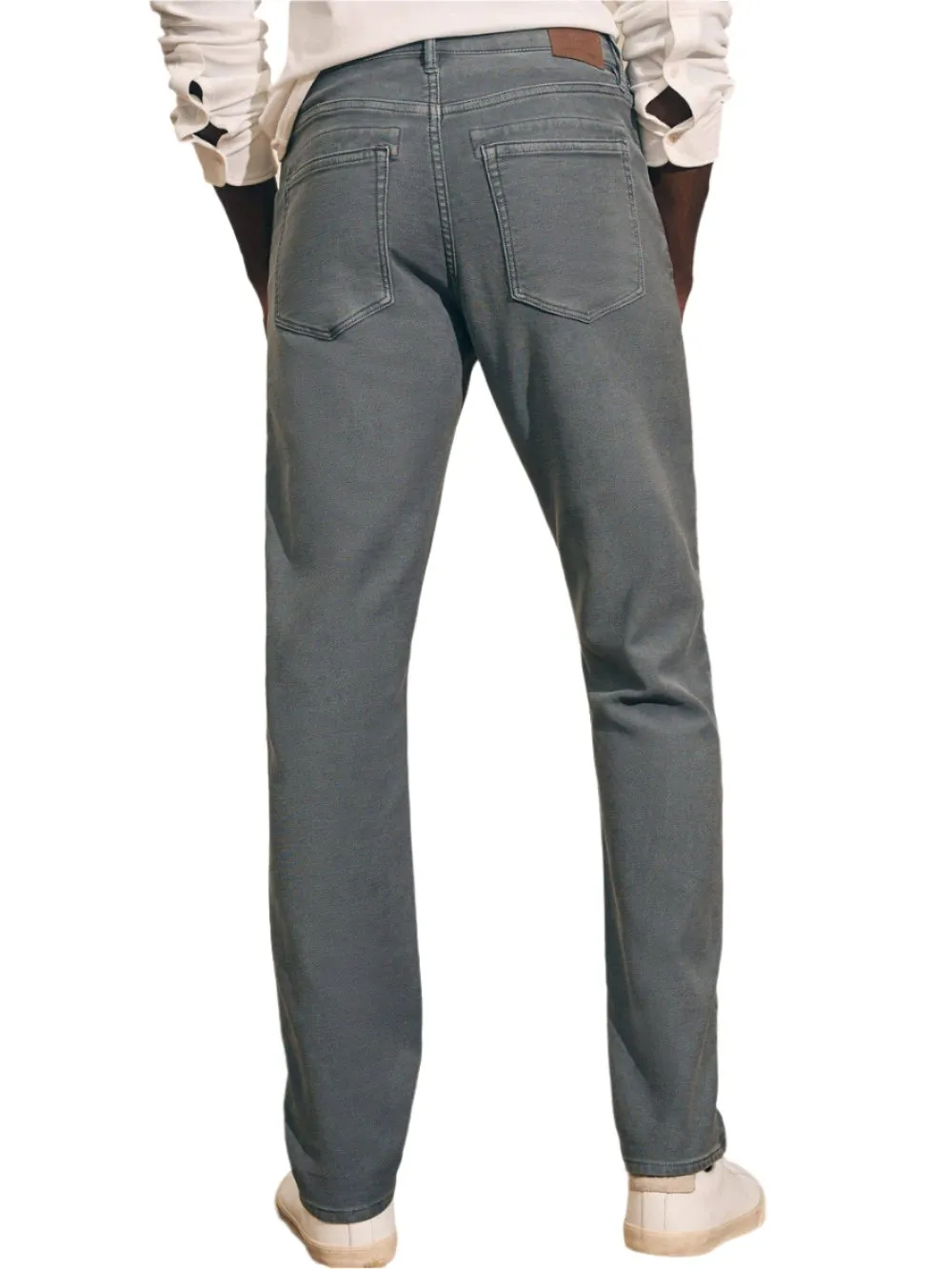 Stretch Terry 5 Pocket - Slate Compression Fit