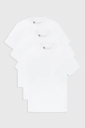 Soft And Comfortable 3 Pack Essential Training Top in White