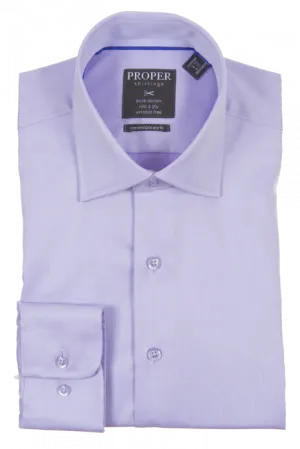 PROPER SHIRTINGS PURPLE CONTEMPORARY FIT REGULAR CUFF P720ET0R-PUR Versatile Layering Piece