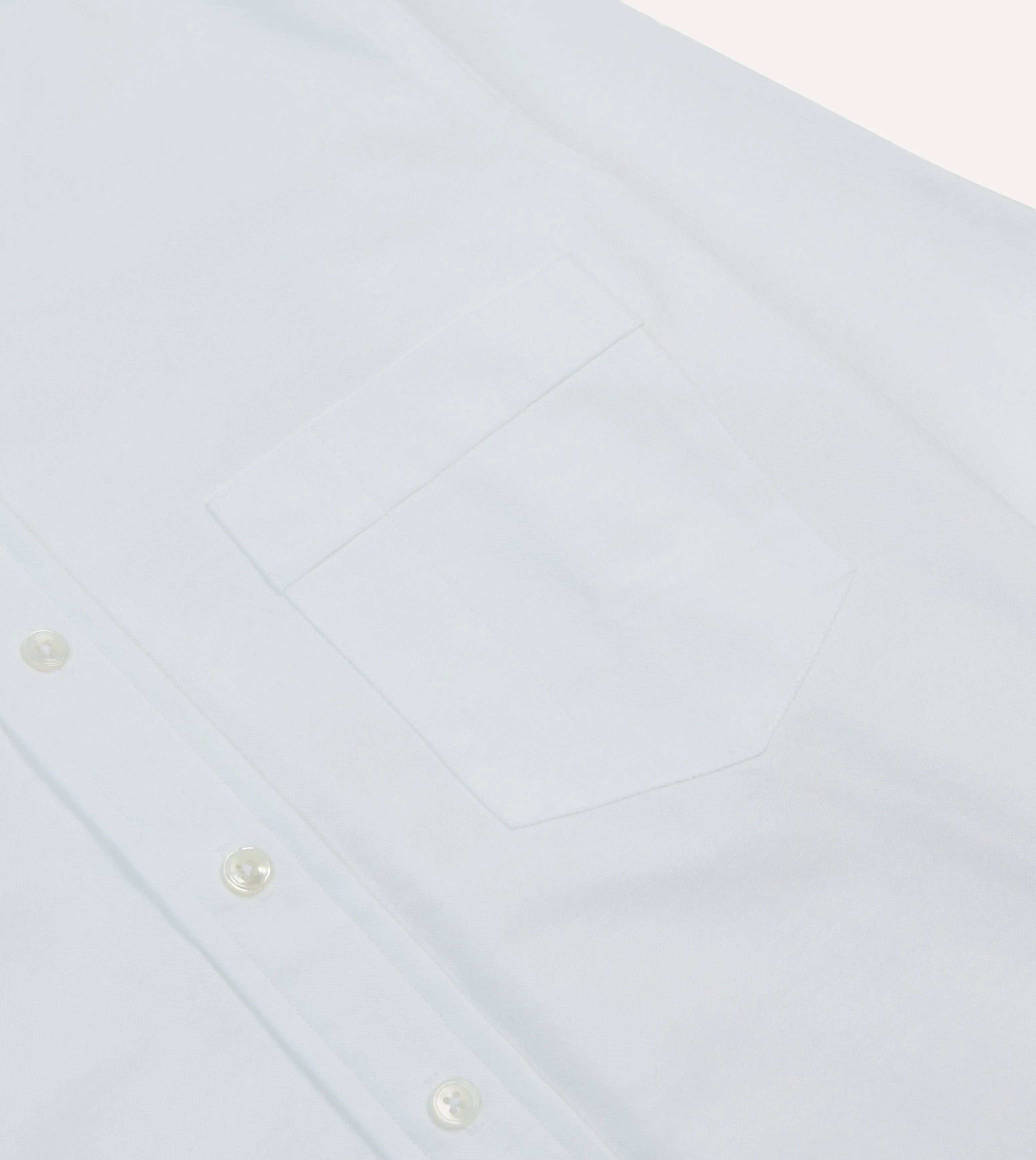 Friends Meetup White Oxford Cotton Cloth Button-Down Shirt