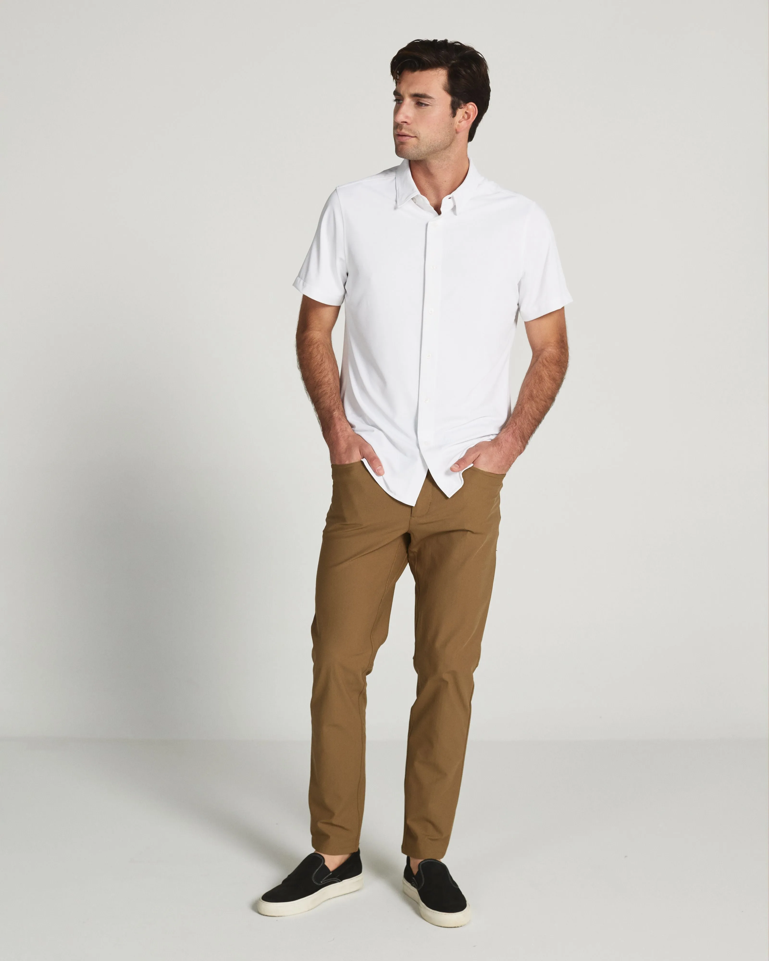 7 Diamonds Short Sleeve Shirt Layered Design Anti Odor Treatment