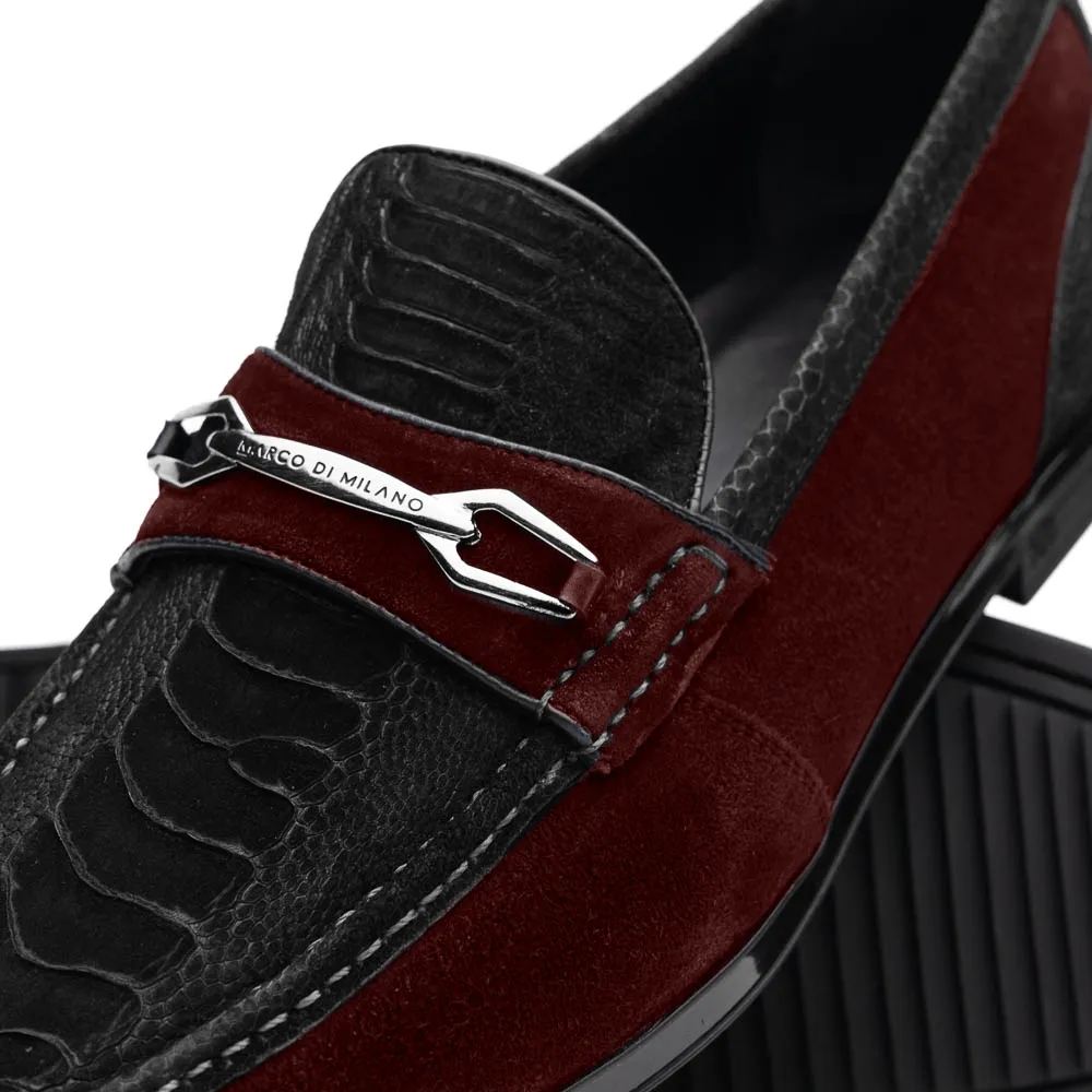 Strong Look Every Step Hugo Ostrich Black / Wine