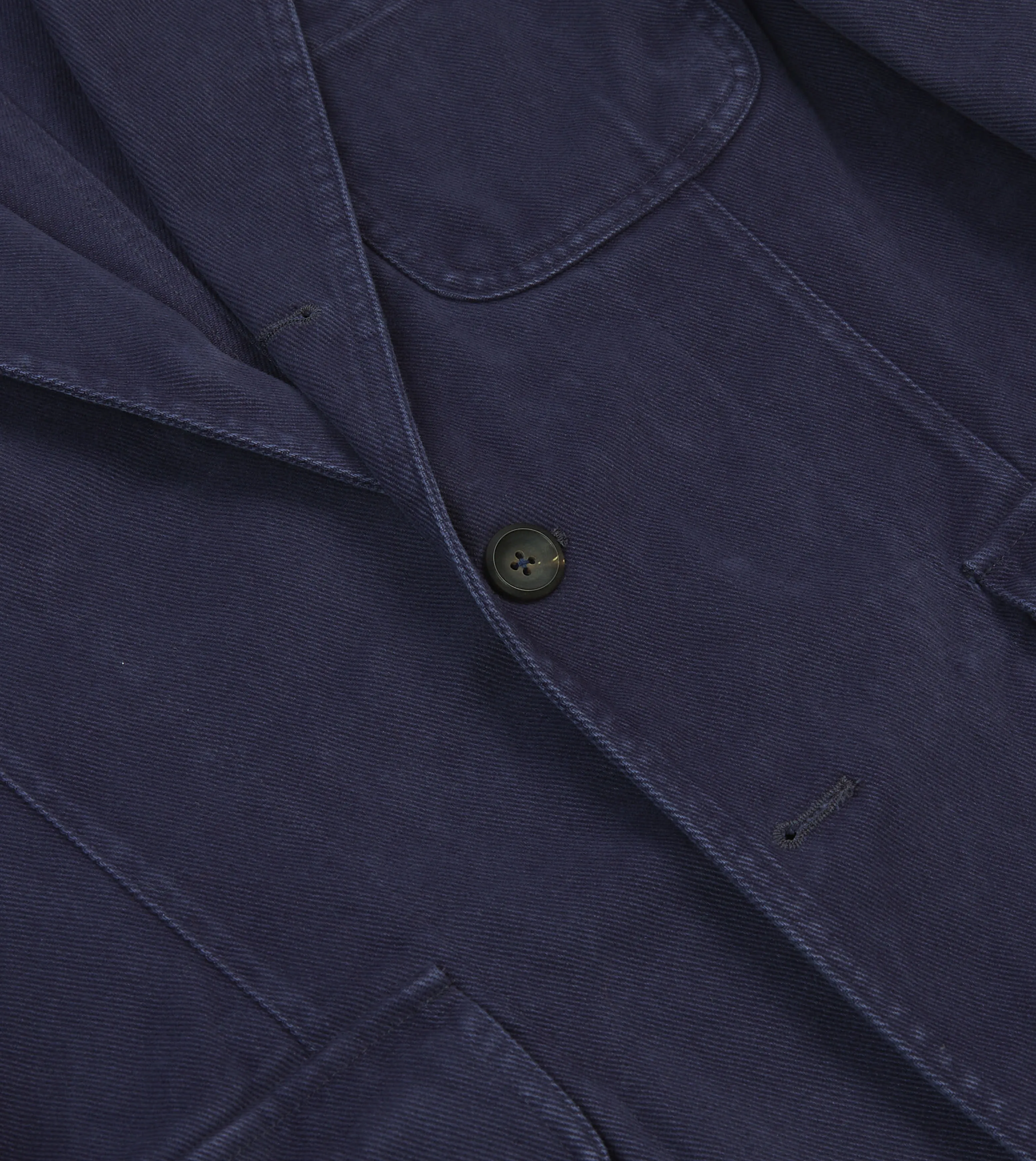 Indigo Heavy Cotton Twill Games Blazer Mk. I Eco Friendly Fabric