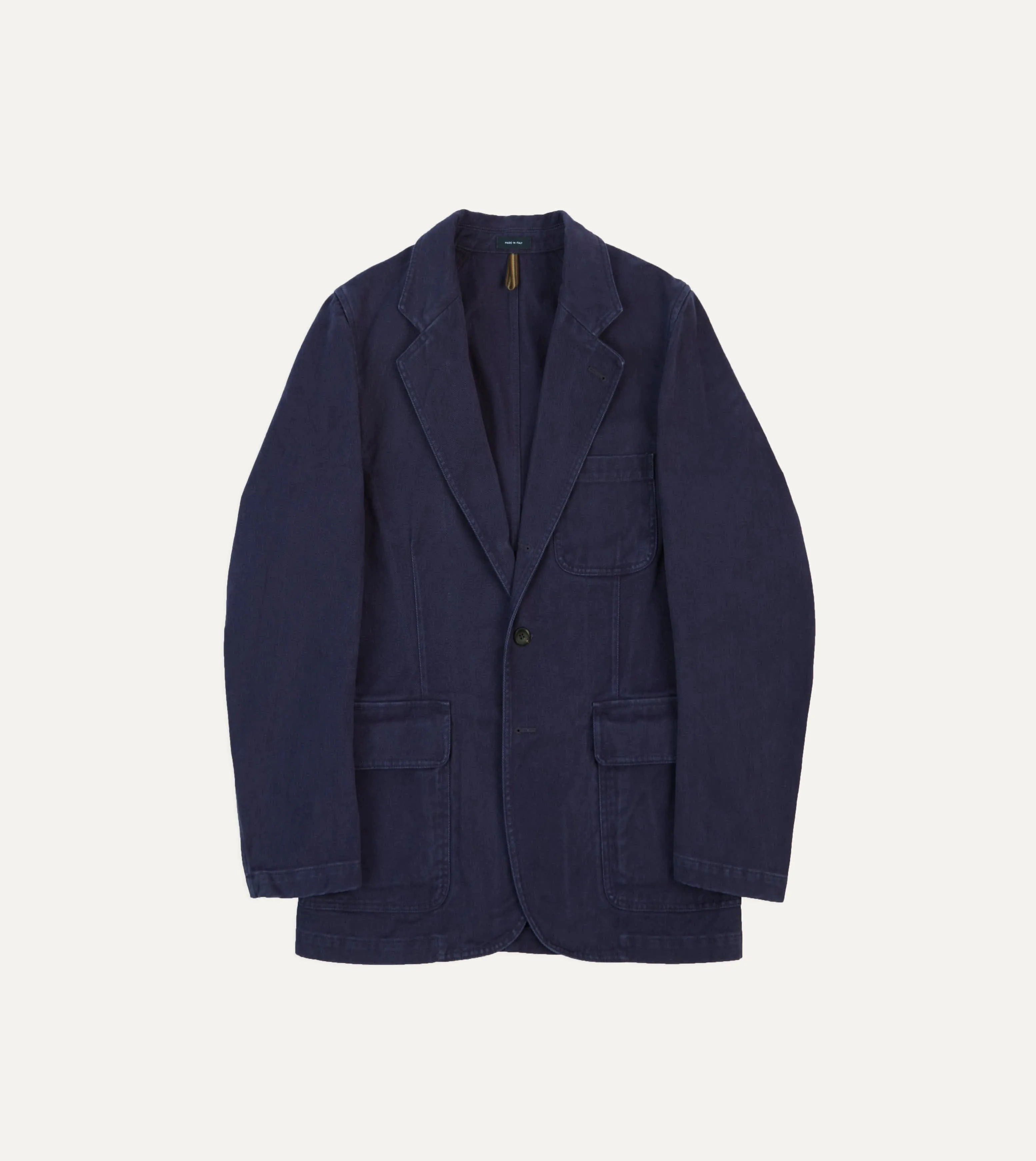 Indigo Heavy Cotton Twill Games Blazer Mk. I Ripstop Fabric Technology Trail To Town