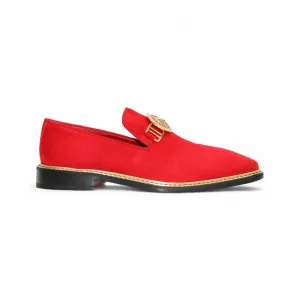 Shock Absorption Midsole Grip Hold Emilio Franco Couture "EF102" Red Shoes