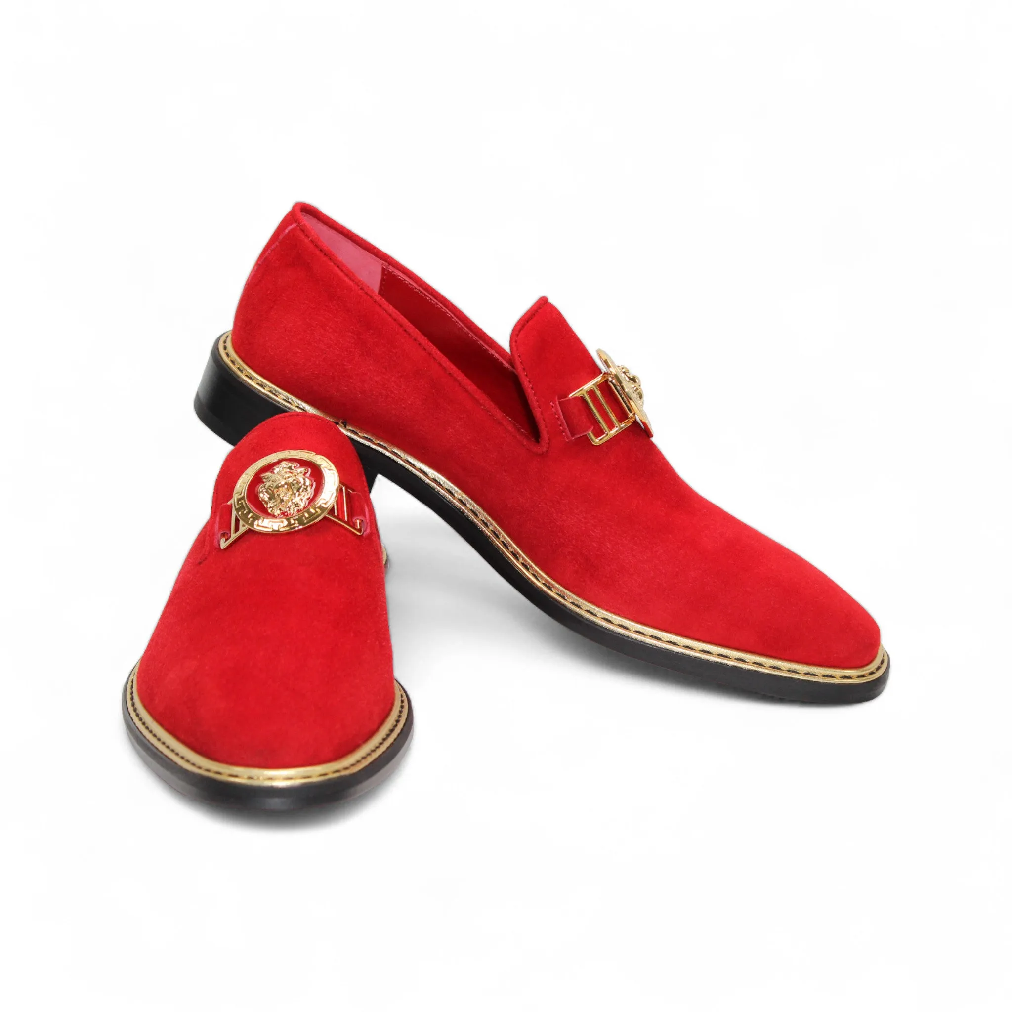 Rolling Motion Sole Emilio Franco Couture "EF102" Red Shoes