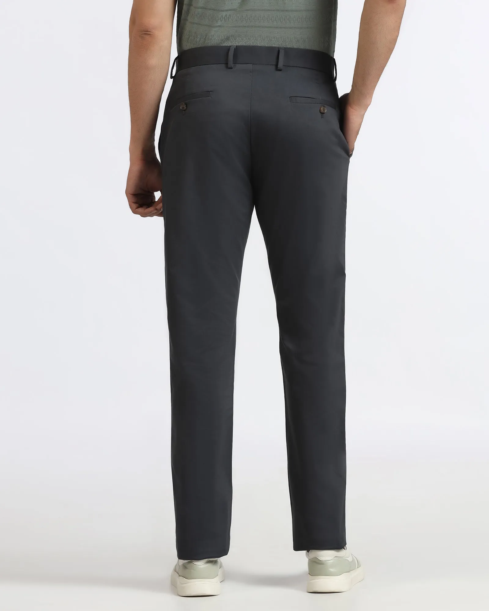 Move Freely Smart Motion Ash Grey Non Iron Solid Khakis - Peter