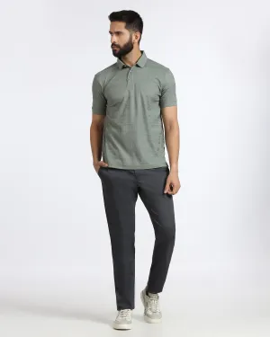 Sporty Comfort Chilly Comfort Ash Grey Non Iron Solid Khakis - Peter