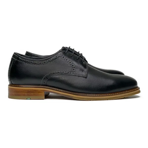 Metal Buckle Union Fit Raleigh Plain Toe Dress Shoes