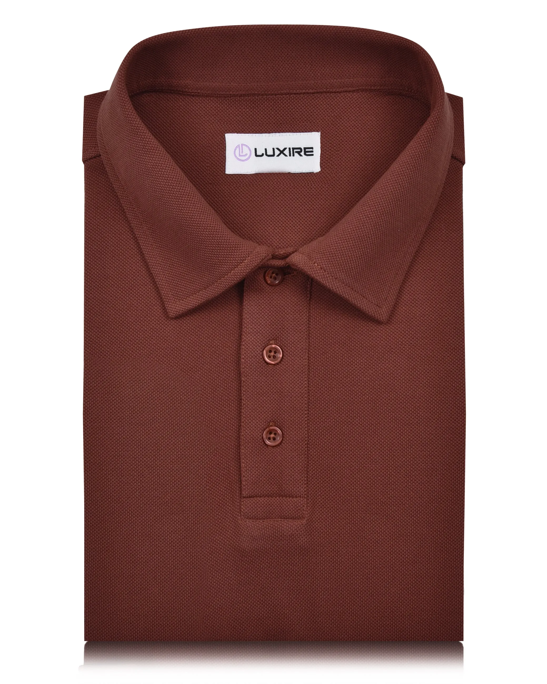 EZS Aria Rust Polo Relaxed Layer