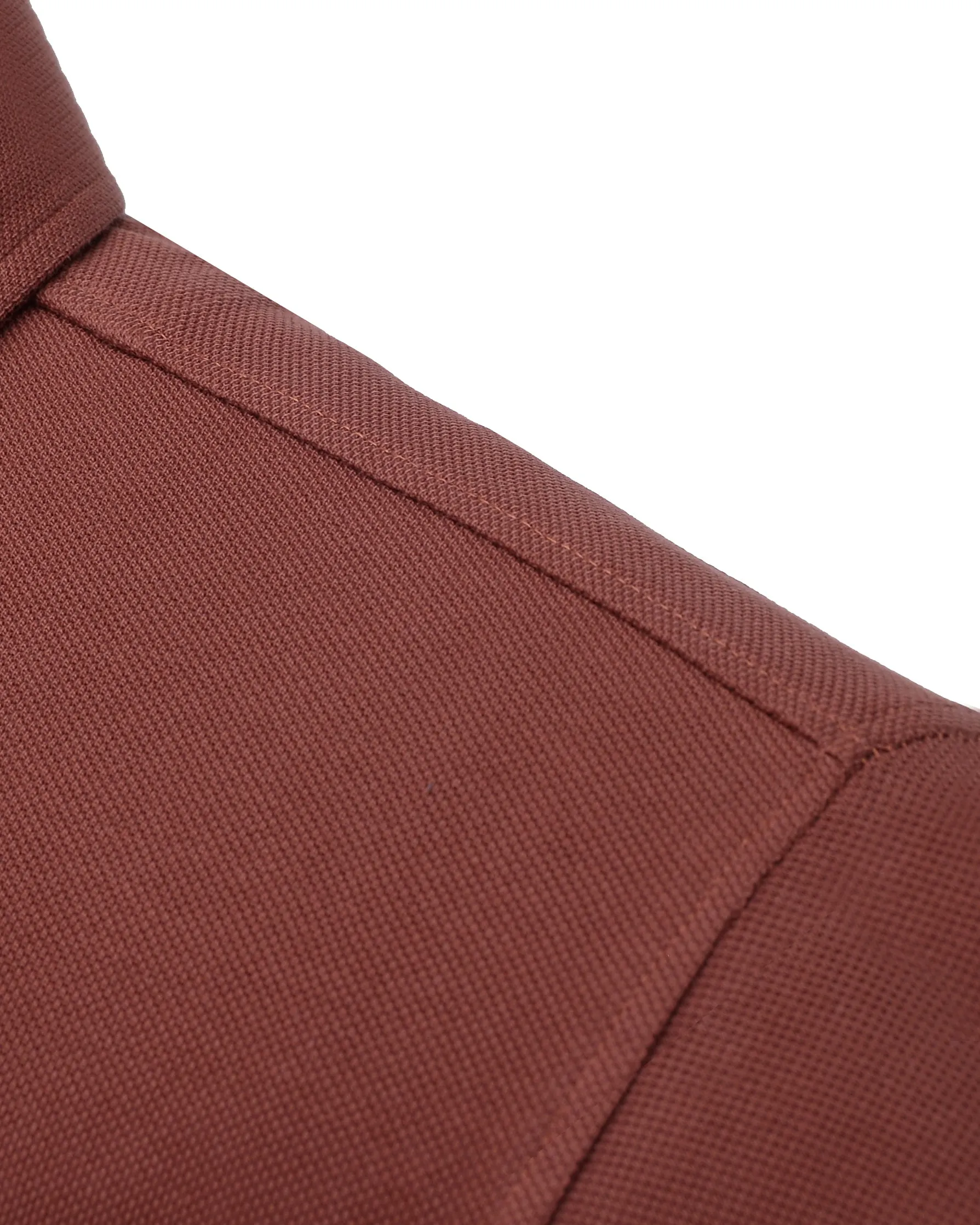 EZS Aria Rust Polo SlimFit Design Cozy Top