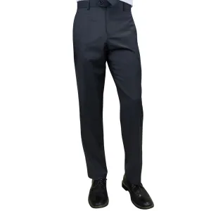 Stylara Collection: Charcoal Slim Fit Flat Front Pants Everyday Flex Plus-size option