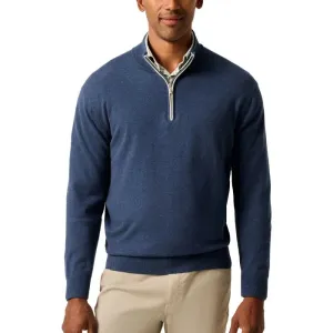 WrinkleResistantClothing Desmond 1/4 Zip Sweater - Navy