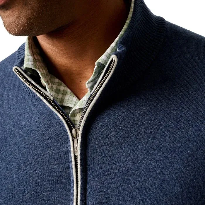 Casual Footwear Desmond 1/4 Zip Sweater - Navy