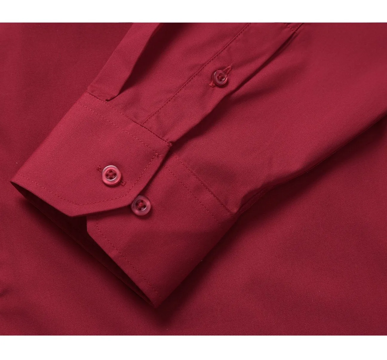 VERNO Brick Red Classic/Regular Fit Long Sleeve Spread Collar Dress Shirt TC626 Cocktail Event