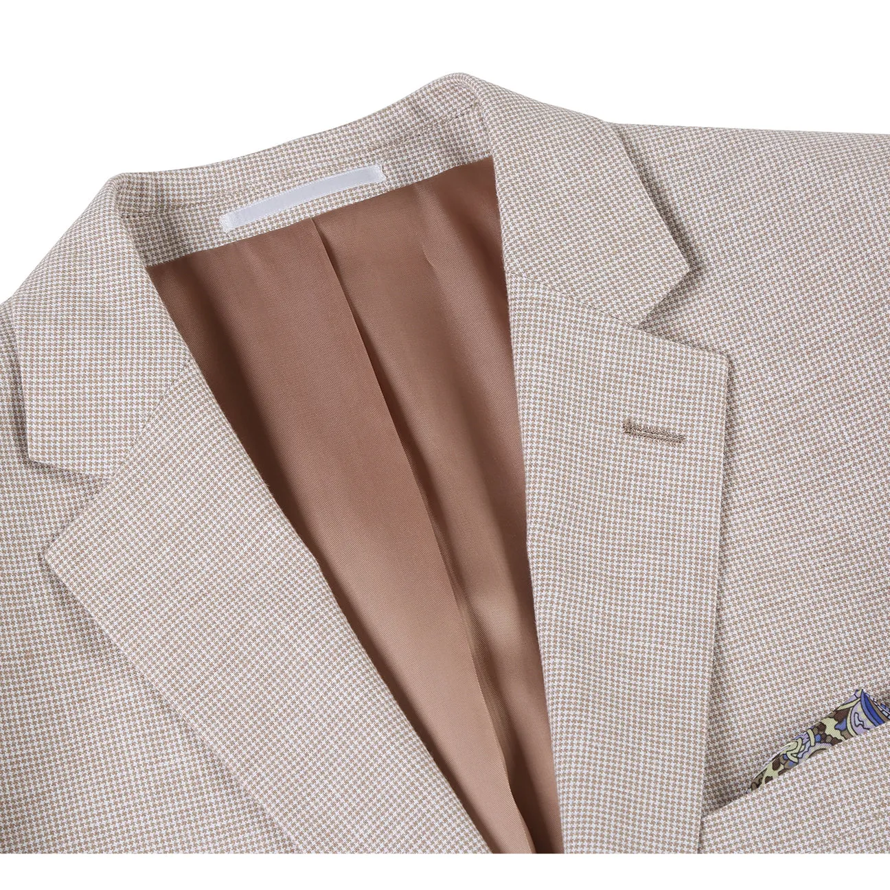 Alessandro Vitello by Renoir Classic Fit Blazer Linen/Cotton Neutrals Sport Coat 610-5 Winter Ready