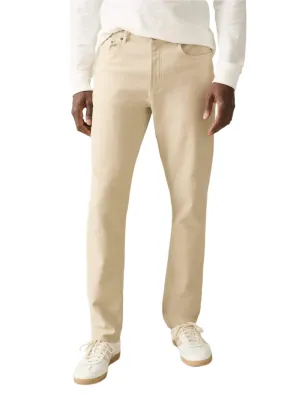 Stretch Terry 5 Pocket - Stone NonRestrictive Fit