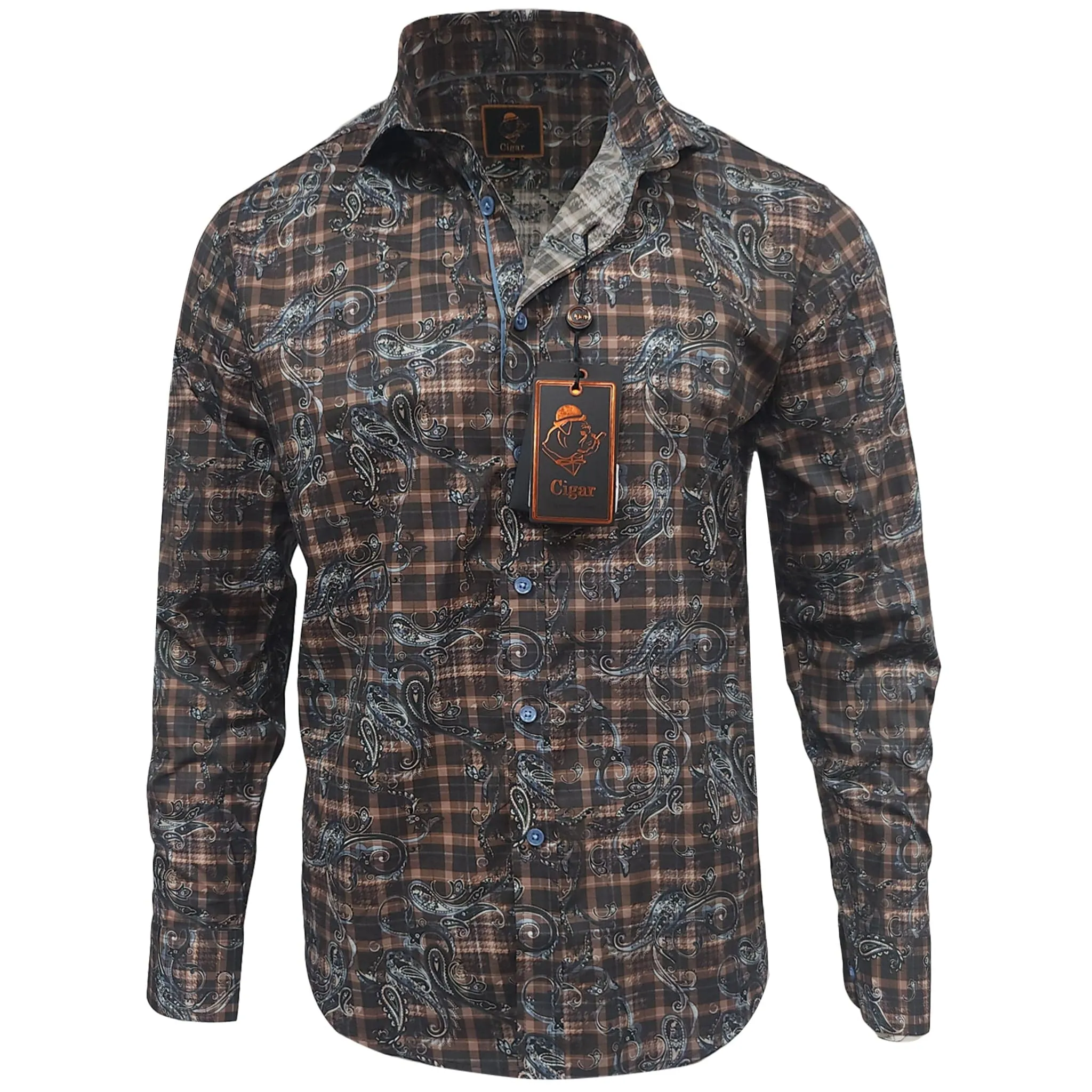 Abrasion resistant Cigar Sport Shirt/M-1852