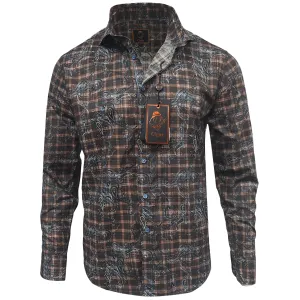 Long Sleeve Non Iron Material Cigar Sport Shirt/M-1852