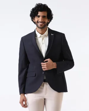 Navy TechPro Solid Blazer - Ron Sporty Casual Anti Static Lining