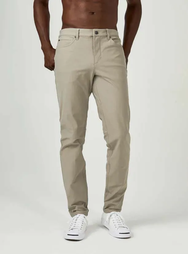 UVProtectionCoating SecureClosures 7 Diamonds Infinity 7-Pocket Pants in Taupe