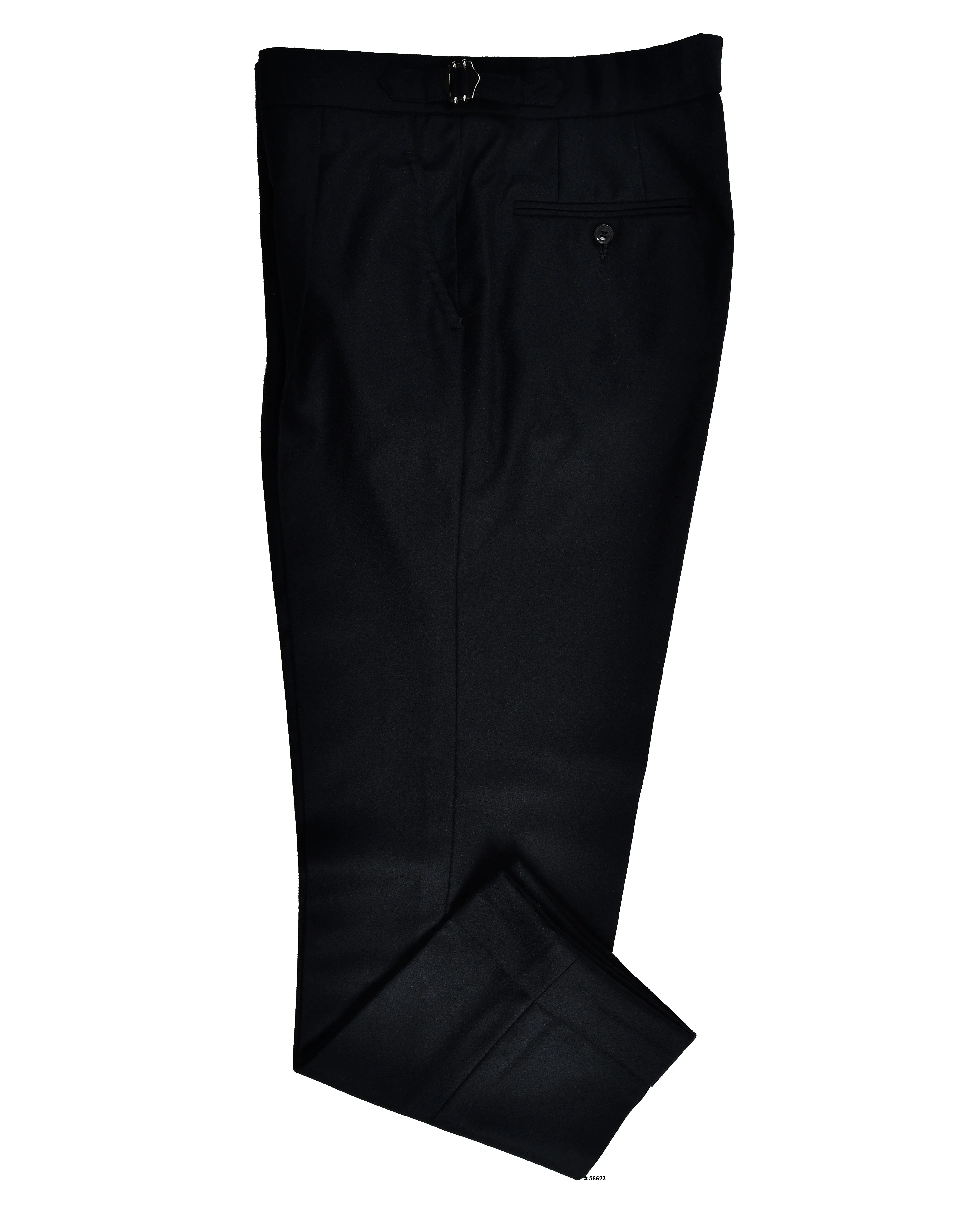Stretchable Waist No Ride-Up VBC 100% Wool: Black Flannel