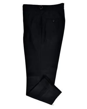 Stretchable Waist No Ride-Up VBC 100% Wool: Black Flannel