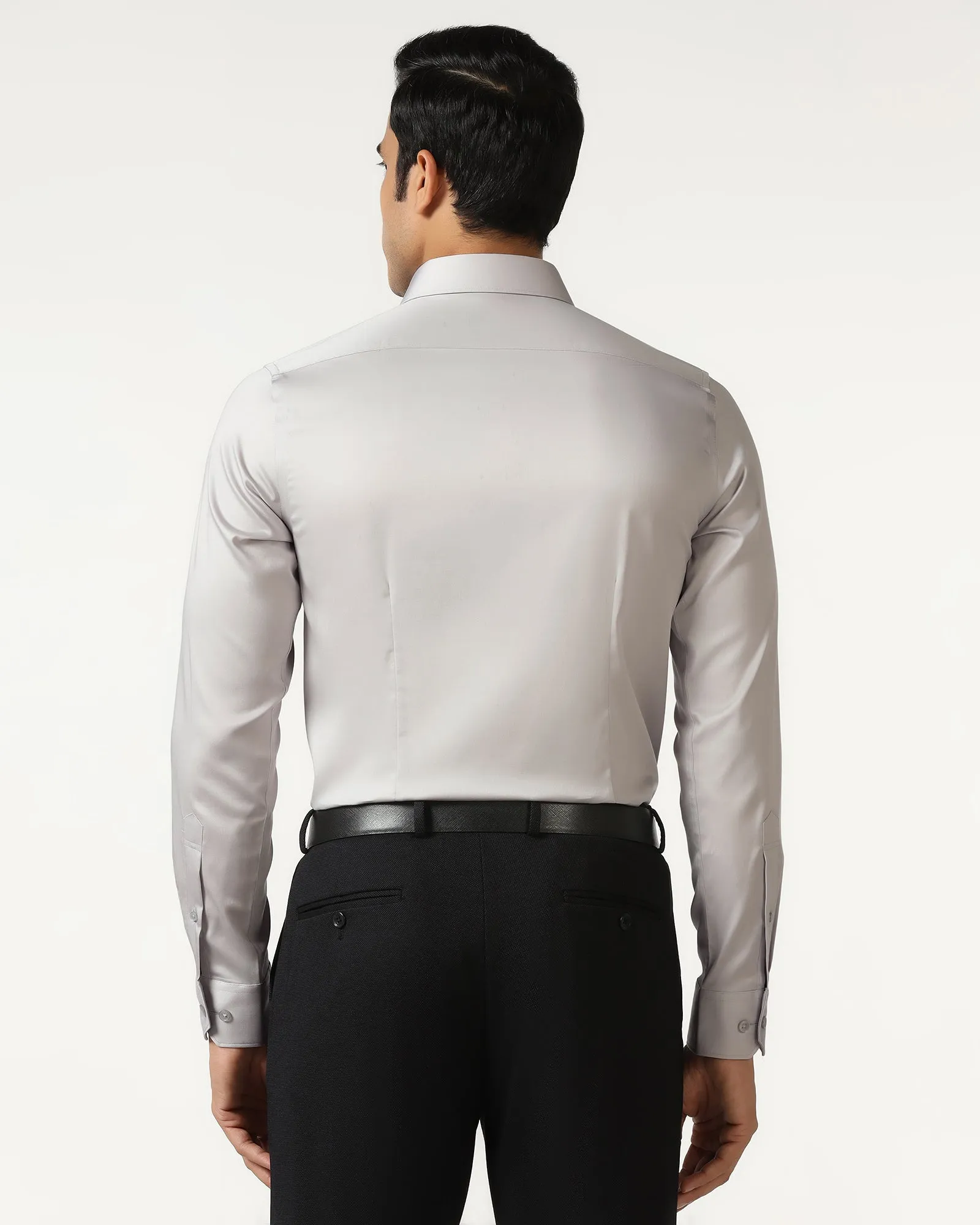 Trendy Pattern Grey Non Iron Solid Shirt - Sailor