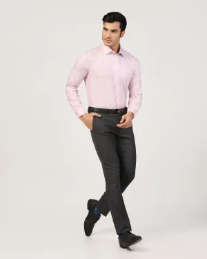 Slim Fit B-91 Formal Black Textured Trouser - Sive breathable panels