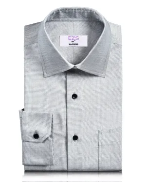 EZS Grey-White End-on-End Shirt Odor Resistant