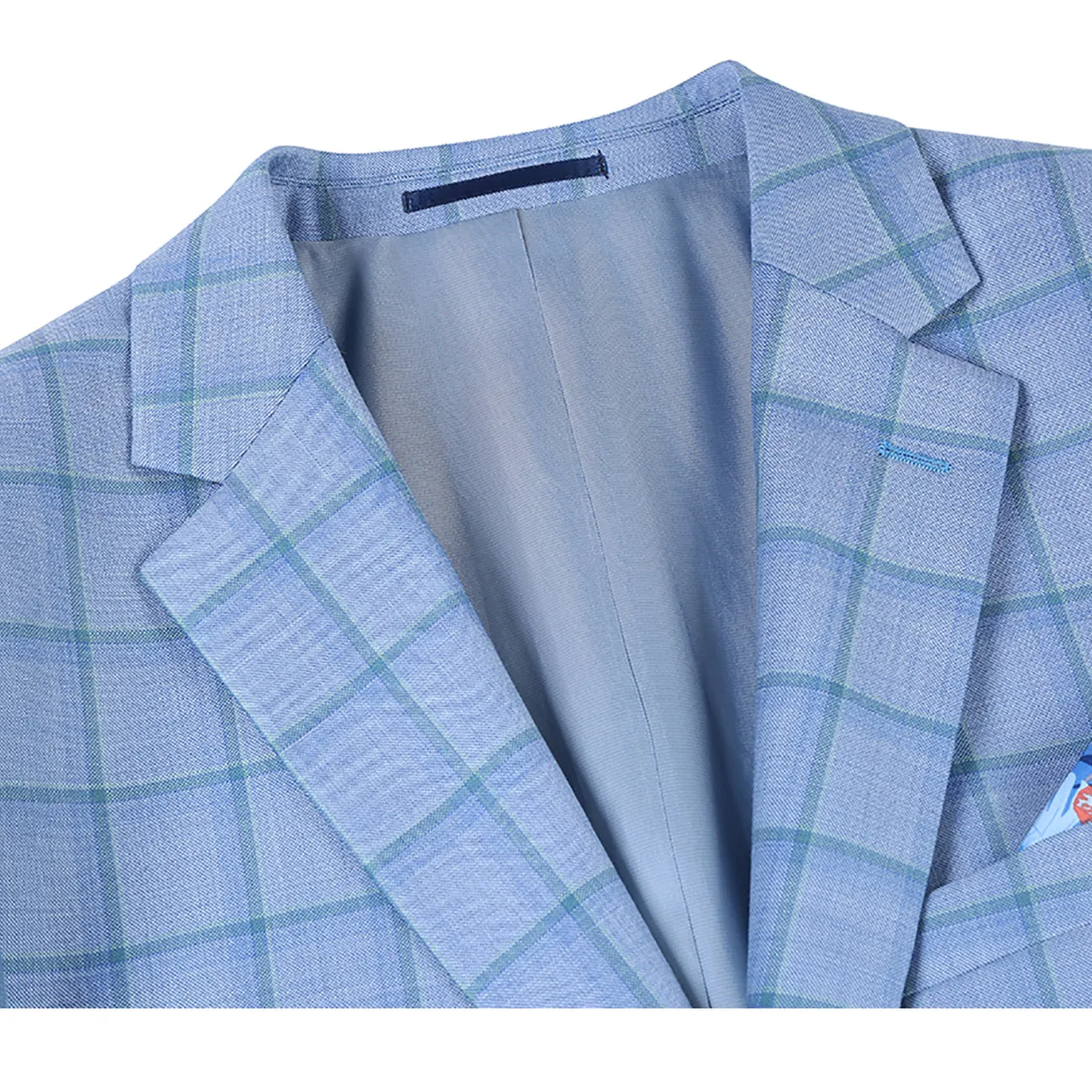 Alessandro Vitello by Renoir Classic Fit Wool Blazer Blue 565-1 UV Protective Coating Trendy Must Have