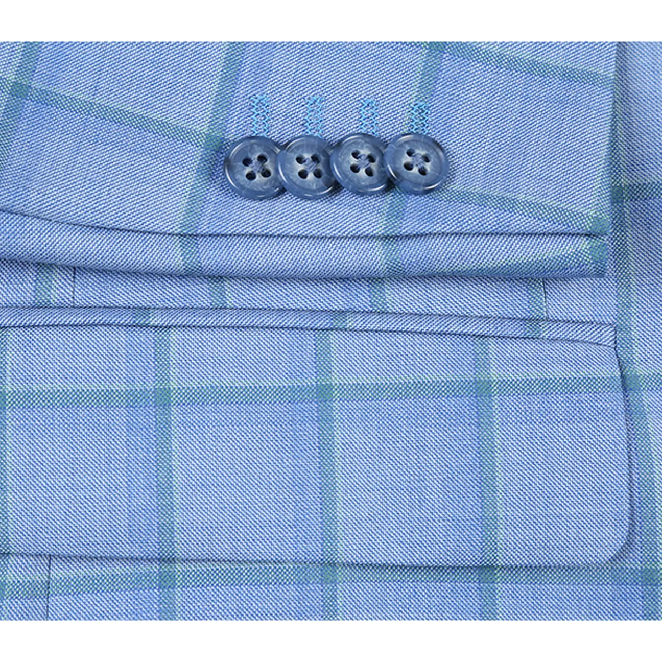 Matte Fabric Winter Layers Alessandro Vitello by Renoir Classic Fit Wool Blazer Blue 565-1